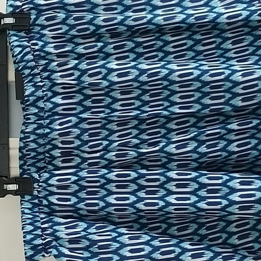 Lane Bryant Blue Graphic Full Maxi Skirt Plus Size 26/28 - Picture 3 of 9